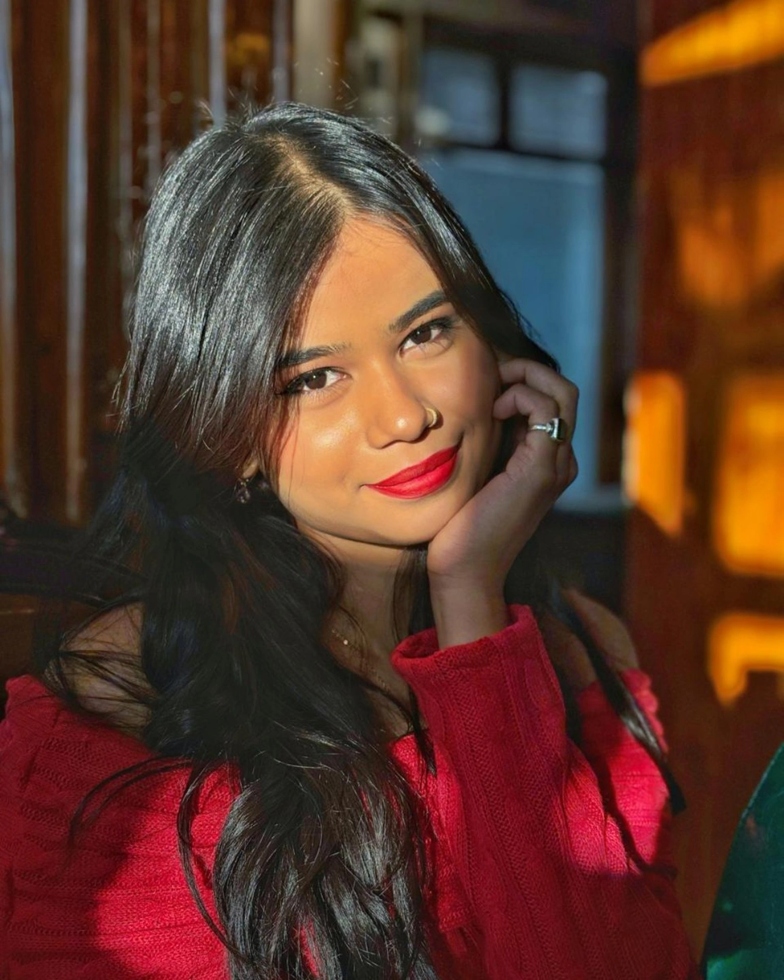 Portrait of Deepshikhaa in her studio