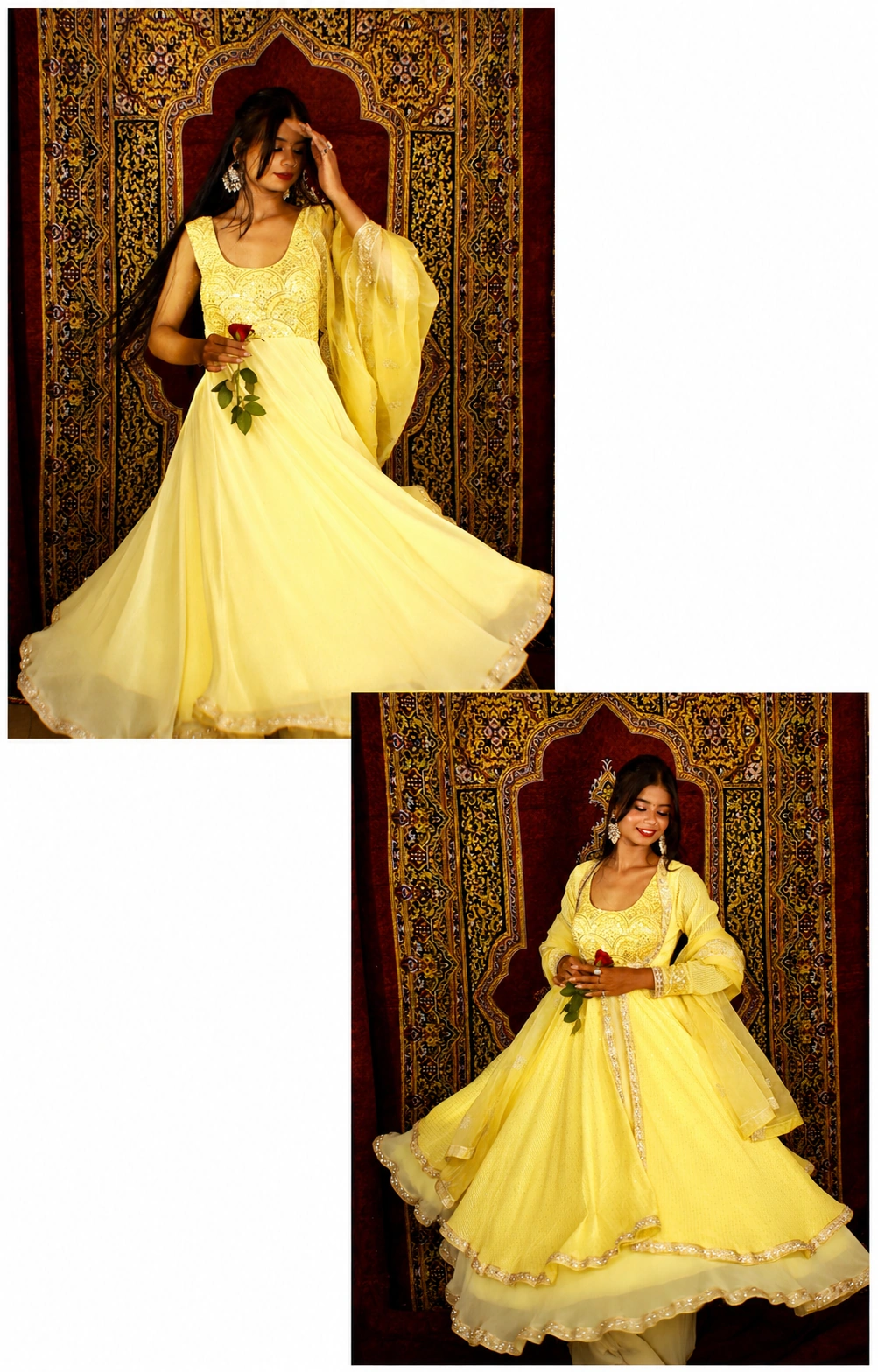 Ethnic flouncy Anarkali Set