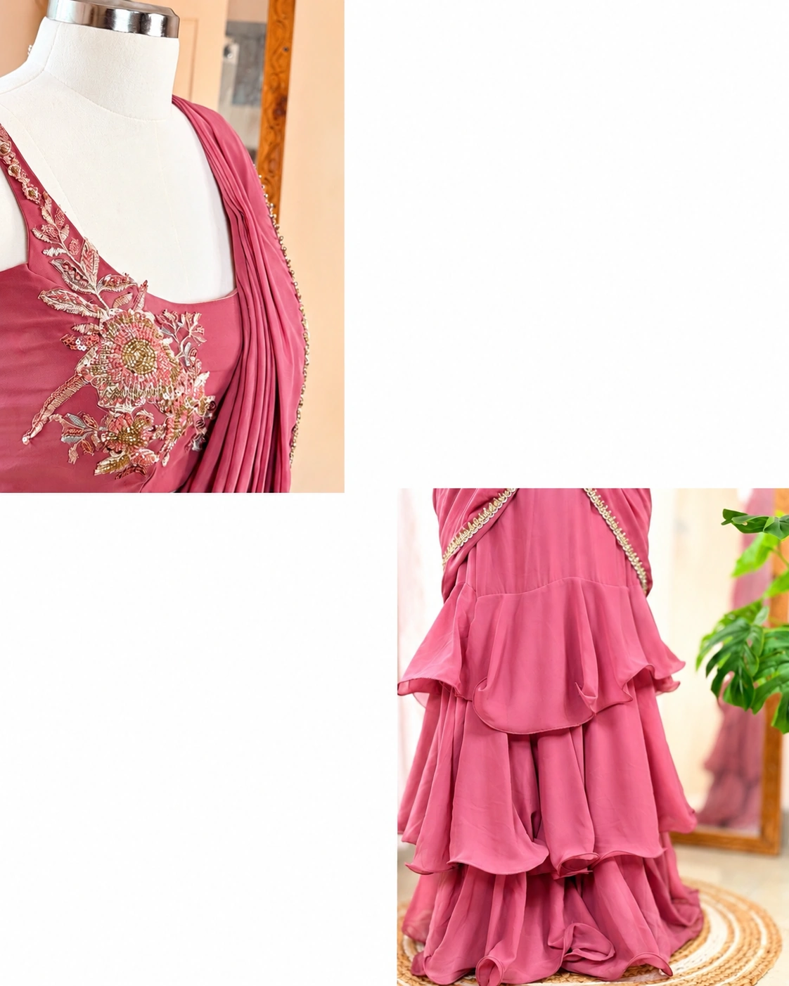 Close-up of the fleur-set